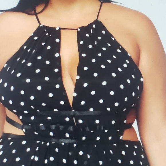Fashion Nova Polka Dot Dress - Picture 4 of 6